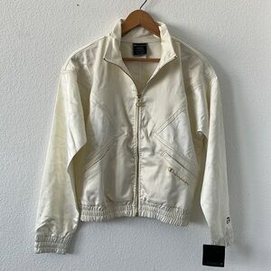 Champion Life Satin Jacket Gold Lurex Logo